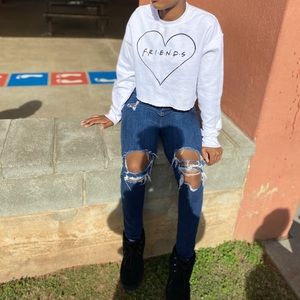 FRIENDS Cropped Sweatshirt
